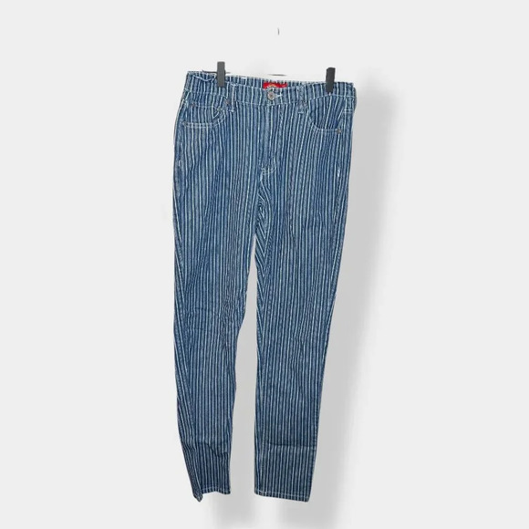 Dickies Denim - Dickies Striped Blue Skinny Jeans